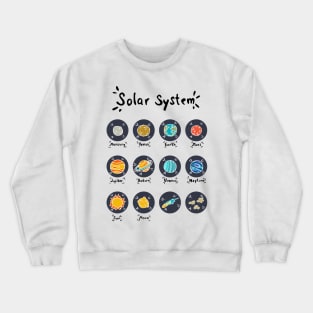 Solar System Planets Crewneck Sweatshirt